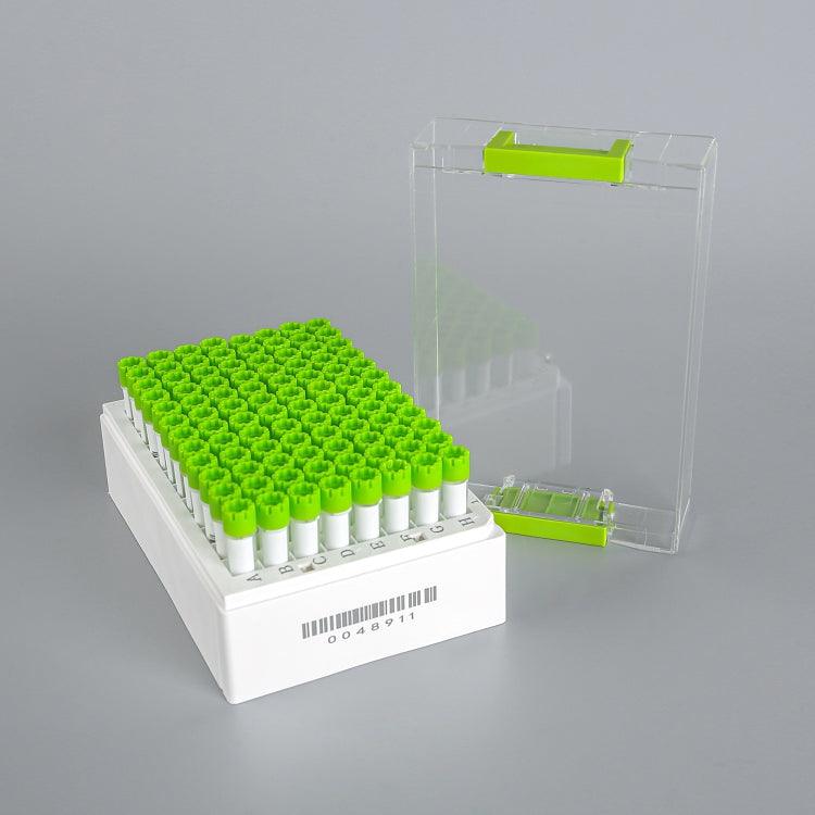1.4ml,SBS Format (96-well) Cryogenic Vials, M type cap,3 codes, External thread/Rack - Smtrabio