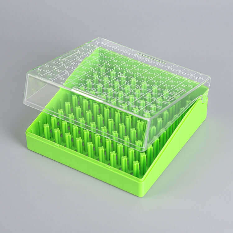 100-Well Cryogenic Vial Storage Box | PC & PP Material