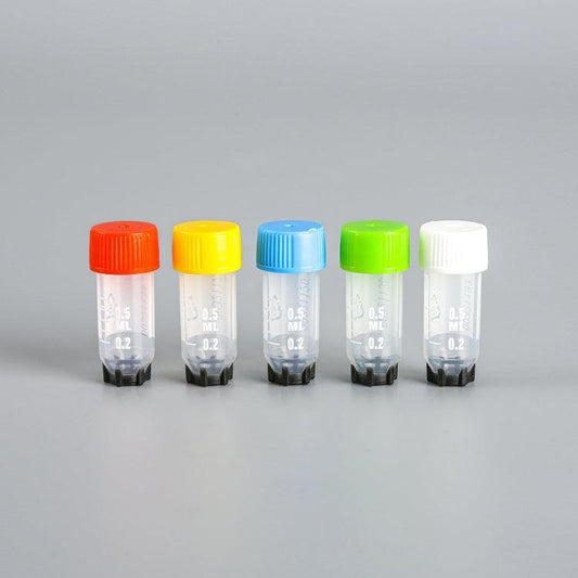 0.5ml 2D Cryovial 2 Codes,Flat Cap,External thread