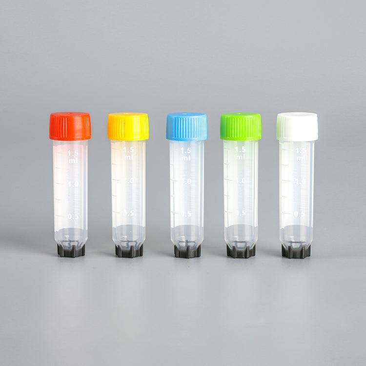 1.5ml 2D Cryovial 3 Codes, Flat Cap, External thread