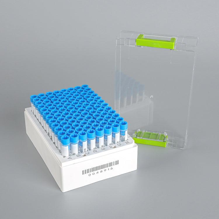 1.4ml SBS Format (96-well) Cryogenic Vials, Micronic Cap, 3 codes, Internal thread/Rack - Smtrabio